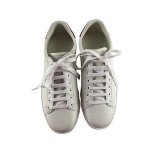 Gucci Women's Sneakers Ace Micro Soft Logo On heel & Perforated White Sz 38